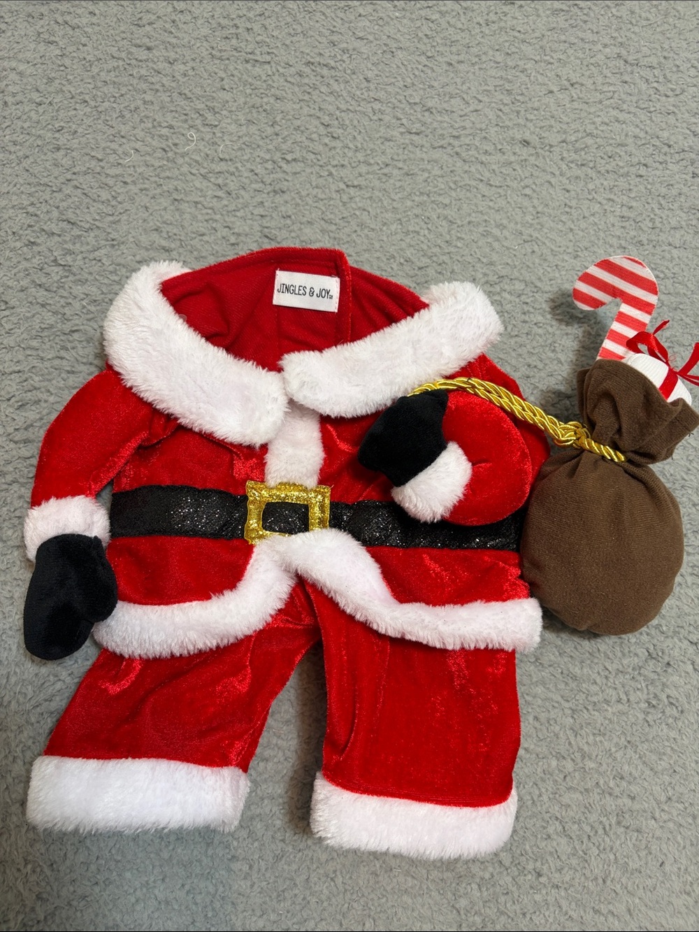 Jingles & Joy Red Santa DOG Costume, size M